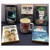 Star Trek Collectible Lot with Books and Mug