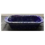 Bennington Potters 1743 Cobalt Spongeware Baking D