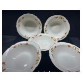 5 Superior Hall Quality Dinnerware Bowls Featuring
