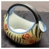 Noritake Handled Bowl with Fish Design, 6 1/2 x 7