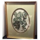 Framed Artwork Featuring Birds and Botanicals, App