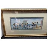 Framed Artwork Featuring Children By the Water, Ap