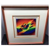 Ay-O 1975 Framed Print, Signed and Numbered 17/200