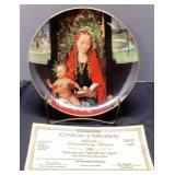Madonna and Child with Angels Collectible Plate wi