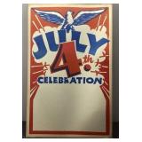 Vintage July 4th Celebration Promotional Poster