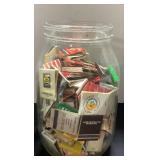 Approximately 10-Inch Jar Filled With Vintage Matc