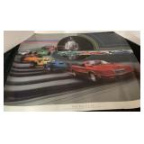 The Pace Lap Poster Featuring IndyCar Race Cars an
