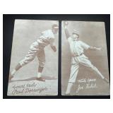1939-1946 MLB Baseball Exhibit Cards Featuring Pau