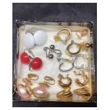 Vintage Clip-On Earrings in Lazarus Box