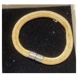 Avon Jewelry Set With Ribbon Pin and Gold-Tone Bra