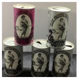 Five Vintage Frothingslosh Beer Cans with Pop Art