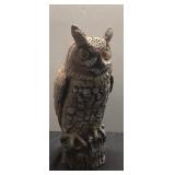 Resin Owl Statue Approximately 16 Inches Tall