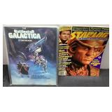 Battlestar Galactica Storybook and Starlog Magazin