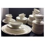 Pope-Gosser Rose Point China Set with 90 Pieces In