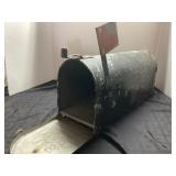 Vintage Metal Mailbox Approximately 9 Inches x 19