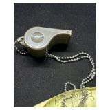 1945 Military Police Whistle by LP with Chain