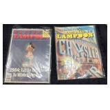 Two National Lampoon Magazines - 1984 and Chrysler