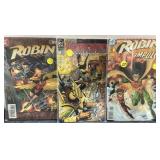 Three Comic Books Including Robin and Hawkman