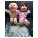 Vintage Cabbage Patch Dolls with Birth Certificate