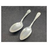Engraved Sterling Silver Spoons by Stieff and Make