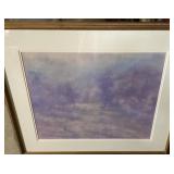 Framed Artwork With Purple Tone Landscape