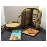 Scouting Lot with Bag, Handbook, and Award Plaque