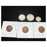 World Coins, Including Bahamas, Honduras, and Barb