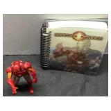 Iron Man Figure and Flicker Cover Notebook Set