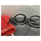 Vintage Swim Masks with Red Mesh Storage Bag
