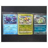 3 Pokémon Cards: Kyogre, Haxorus, and Tyranitar