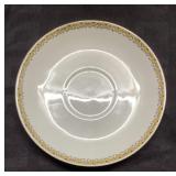 4 Limoges Coffee Saucers with Decorative Border
