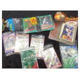 Sports Trading Card Packs with Some Unopened