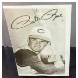 Signed Baseball Postcard of Player in Protective P
