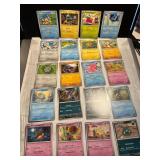 Pokemon Trading Cards Featuring Various Characters