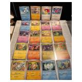 20 Pokemon Trading Cards in Assorted Types and Con