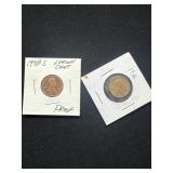 1978-S Proof Lincoln Cent and 1936 Lincoln Wheat C