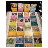Pokemon Trading Cards with Various Characters