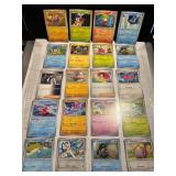 20 Pokemon Trading Cards with Trainers and Energy