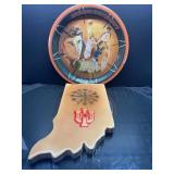 Vintage IU Indiana University Bob Knight Clock and