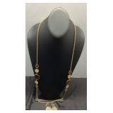 Sarah Coventry Necklace and Earrings Set in Gold T