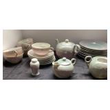 Over 25-Piece Ceramic Dinnerware and Teaware Set
