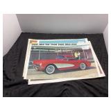 4 Corvette Photos with Printed Details on the Back