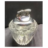 Princess House Crystal Tabletop Lighter with Chrom