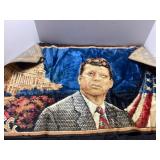 Decorative Tapestry Featuring US Capitol, Flag, an