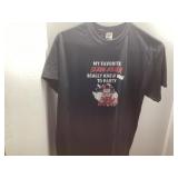 Black Graphic T-Shirt With Serial Killer Party The