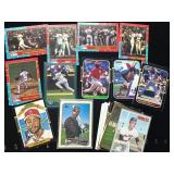 Baseball Cards Featuring Various Players and Brand