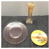 Glassware Plates and Vase Set
