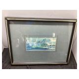 Framed Artwork by Barnes Indiana Artist, 17ï¿½x13ï¿½ F