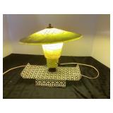 Mid-Century Modern Table Lamp with Green Shade, Ap