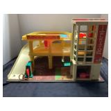 Vintage Fisher Price Parking Ramp and Service Cent